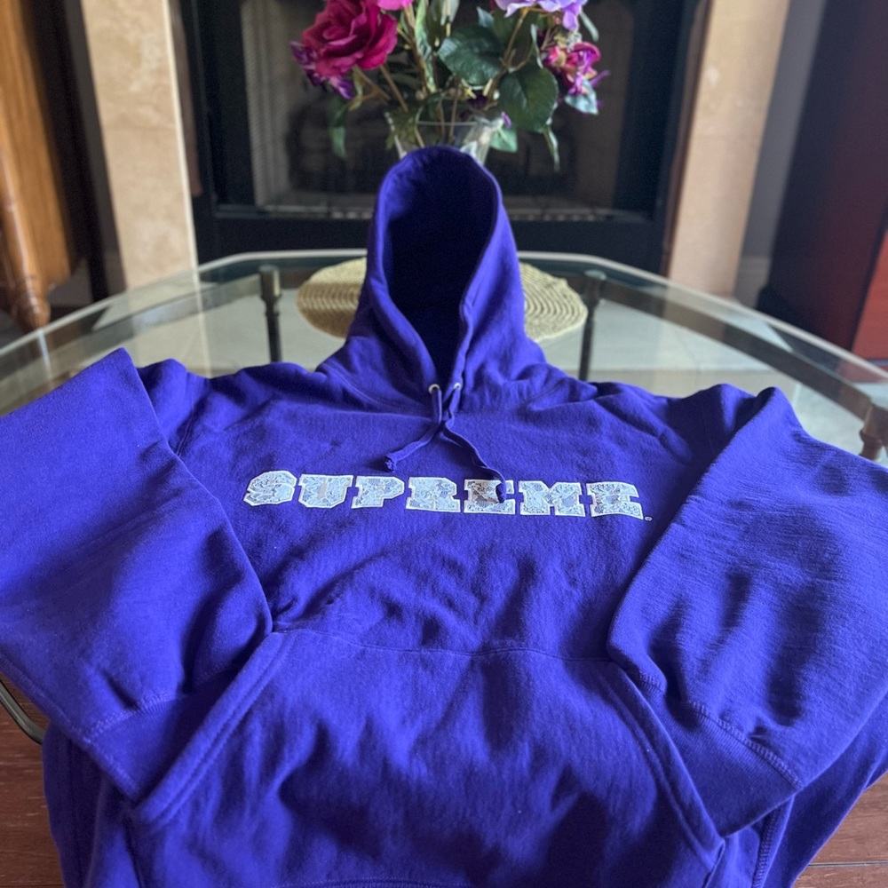 Supreme Hoodie Purple Size M - Picture 2 of 12